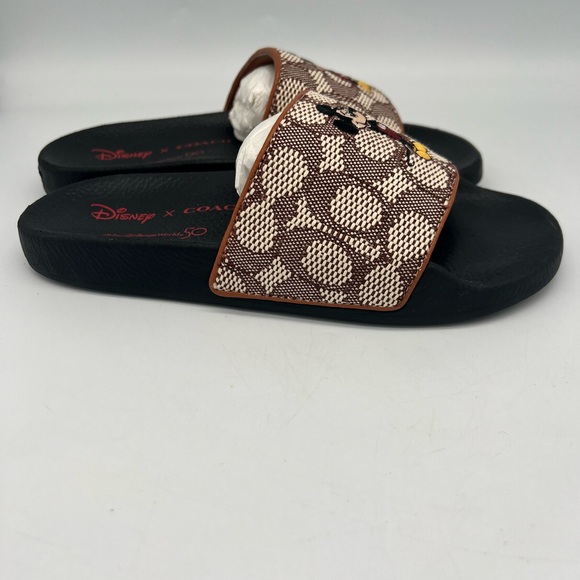 Disney Parks Signature Textile Jacquard Mickey Slides - Picture 7 of 15